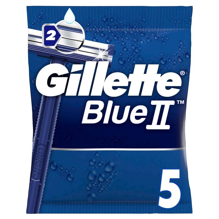 Gillette Rasoir Jetable Blue II - 5 unités