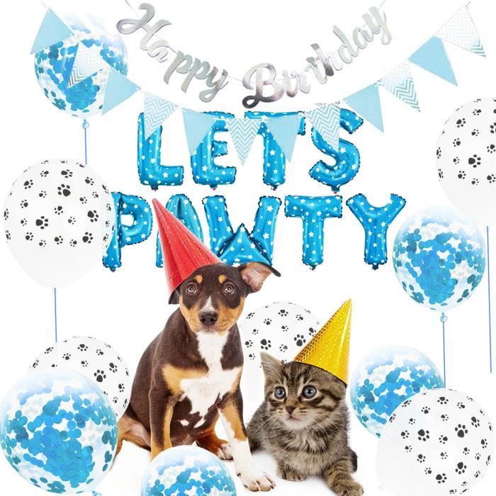 Fournitures De Fete D Anniversaire Animaux 23 Pcs Kit De Decoration De Fete Anniversaire Bannieres Fournitures De Fete Pour Animaux Cdiscount Maison