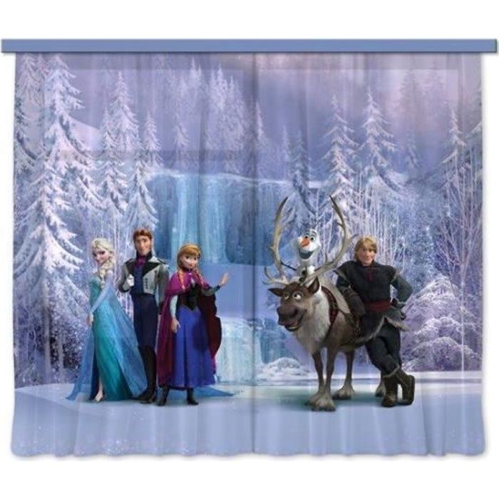 Disney Frozen La Reine Des Neiges Rideau Voilage Pour La Chambre