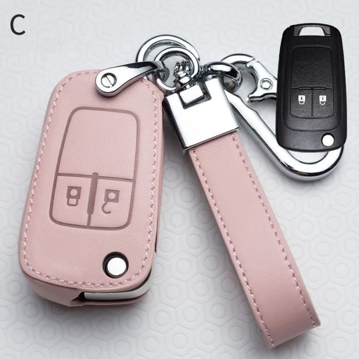 Étui Clé Voiture Nissan Happyit - Cuir PU - Pour Juke, Qashqai, X-Trail - 3 Boutons