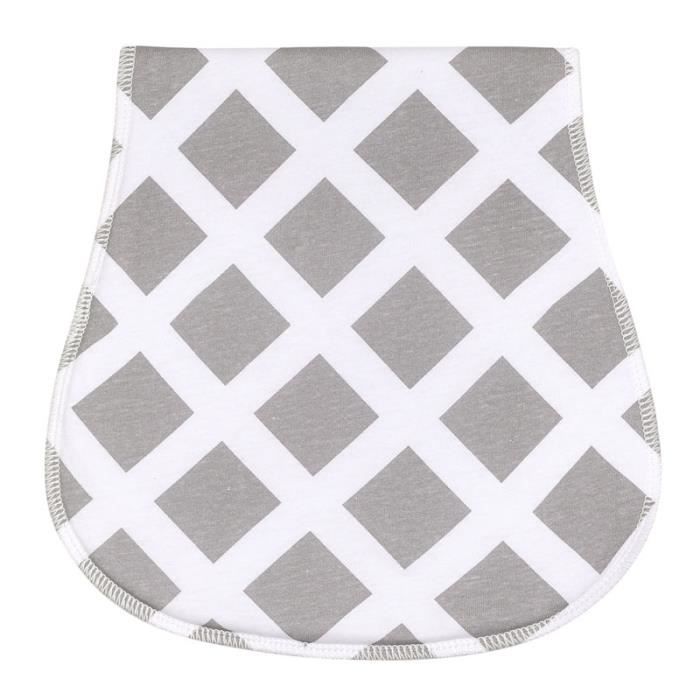 Bavoirs Bébé 100% Coton - 8 Pièces - Réglables Doux Nouveau-Né