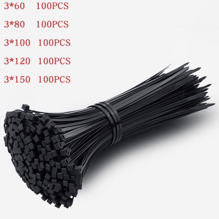 Attaches pour câble en nylon EDM 48412 Noir 300 x 4,5 mm (100 Unités)