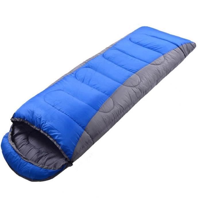 Sac de couchage léger étanche camping sac à dos 4 saison sac de couchage bleu