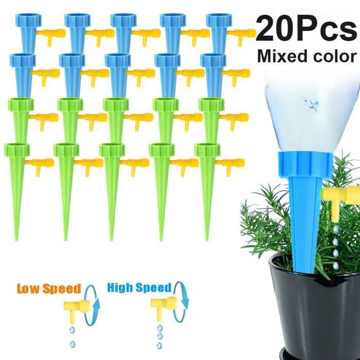 Arrosage Automatique Pour Jardin Kit D'irrigation Goutte à Goutte 20 Pièces - Arrosage Automatique Plantes Avec Vannes - Pour Jardin, Potager, Intérieur Et Extérieur Kit Jardin économique Eau