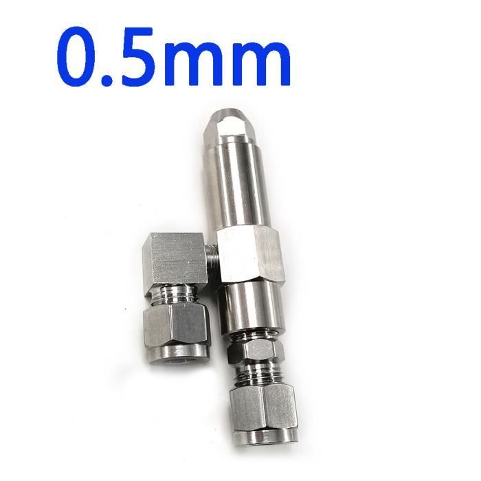 Buse Brûleur à Huile Usée - Diamètre 1,5 Mm - Débit Et Angle De Pulvérisation Réglables - Acier Inoxydable - Pour Huile Lourde Et Visqueuse - 5