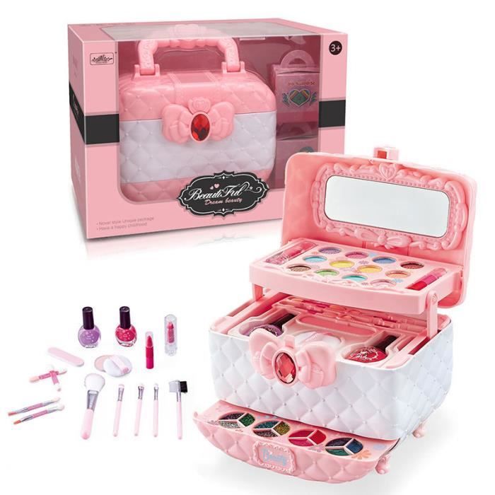 Kit de maquillage - AZWIX - Jouet pour filles - Couleur rose - À