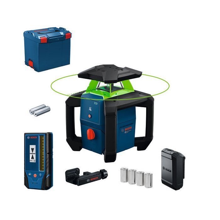 Laser rotatif BOSCH PROFESSIONAL GRL18V 3 31G Solo + Cellule de réception LR 3 2