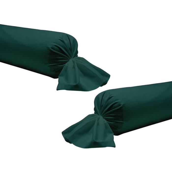Taie De Traversin 45x185cm 100% Coton - Navy, Certifié Oeko-Tex