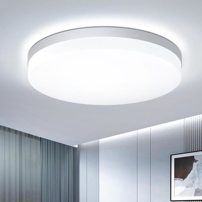 Plafonnier LED OTREN 28W Rond – Blanc 6500K, 2400 Lumens, Moderne, Pour Salon/chambre