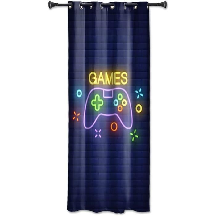 Rideaux de jeu pour enfants - Rideaux de fenêtre pour jeux vidéo - Pour