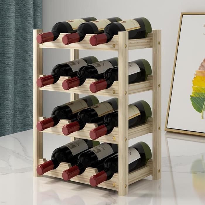 Casier À Vin Détaché - Rangement Vin Au Sol, Fabriqué En Bois Pin ...