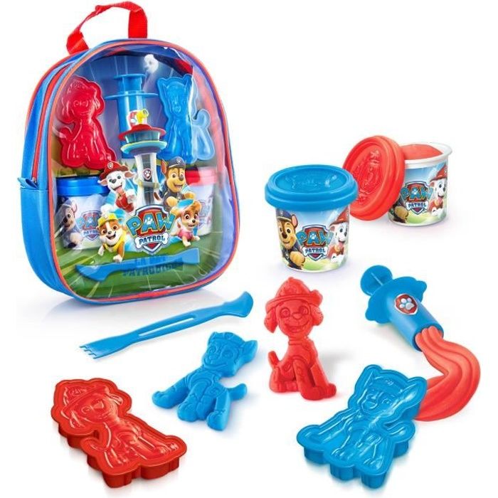 Sac à dos Pat Patrouille garni de pâte à modeler et accessoires Loisirs Créatifs Canal Toys