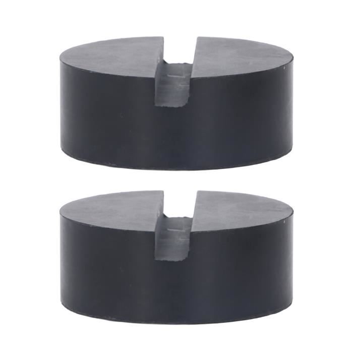 Lot De 2 Patins Caoutchouc Pour Cric - 75x75x25 Mm - Protection Voiture Universelle - Anti-Glisse