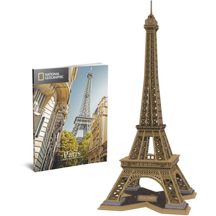Puzzle 3D Tour Eiffel Jeu de construction EXPLORA 80 pièces Dès