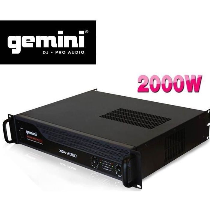 Amplificateur sono PA 2000W max. - GEMINI XGA2000 - Cdiscount TV
