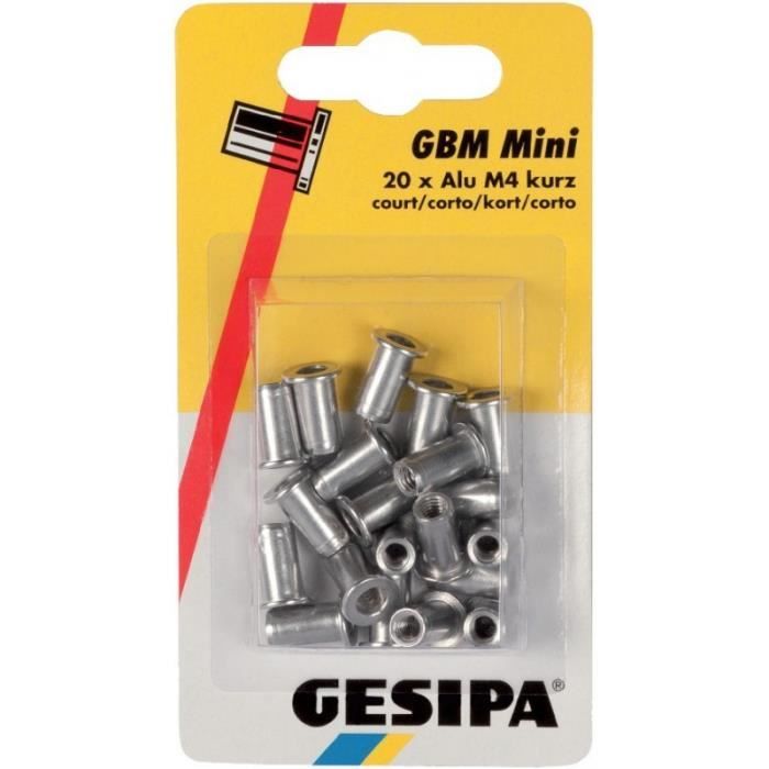 M4//4 mm Filetés Rivet Insérez RIV écrous-Acier inoxydable-extrémité ouverte moleté