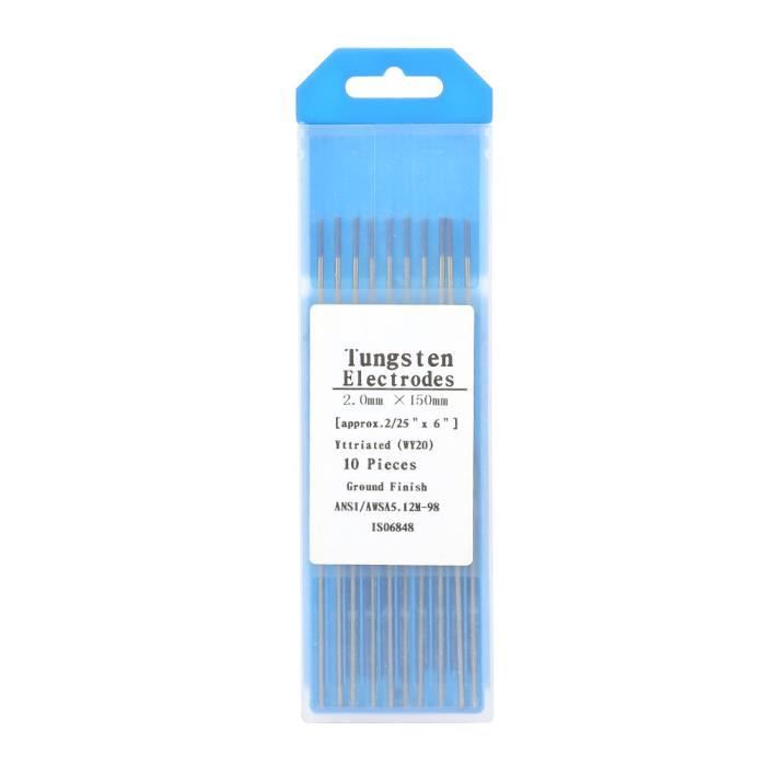Tungstène Tig Gris RIVERWELD Électrode De Tungstène Pour Soudage TIG à 2% De Thorium WT20 Avec Extrémités Rouges 1,6 Mm X 150 Mm, Paquet De 10 Tungstène Rouge Pour Soudure Tungstène Tig Gris RIVERWELD Électrode De Tungstène Pour Soudage TIG à 2% De Thorium WT20 Avec Extrémités Rouges 1,6 Mm X 150 Mm, Paquet De 10 Tungstène Rouge Pour Soudure
