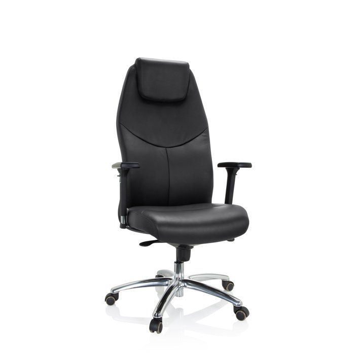 Siège de direction de qualité professionnelle - hjh OFFICE - FERRARA - Noir - cuir Siège de direction de qualité professionnelle - hjh OFFICE - FERRARA - Noir - cuir