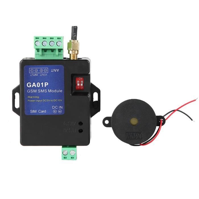 Télécommutateur GSM GA01P Mini Smart Remote - Alarme SMS/appels, Détection Panne De Courant