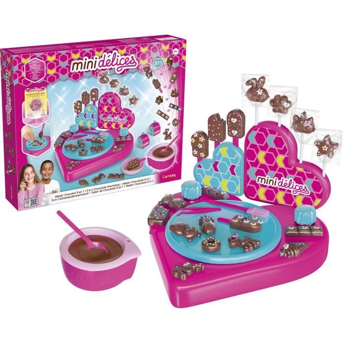 Lansay Mini Délices Jeu De Cuisine Mon Super Atelier Chocolat 5 En 1 Fille à Partir De 6 Ans