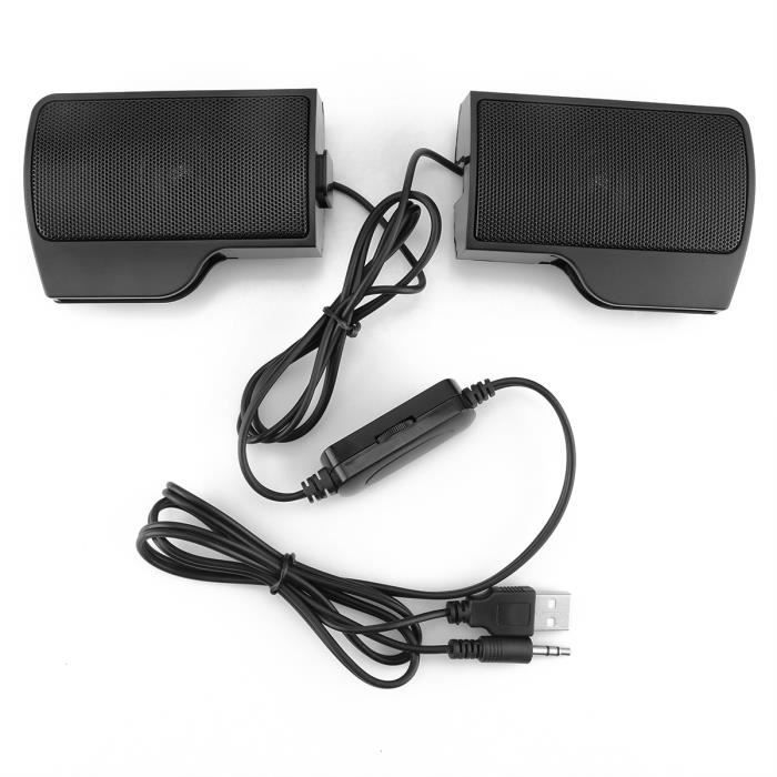 Mini Portable Clipon USB Haut-parleurs Stéréo ligne contrôleur