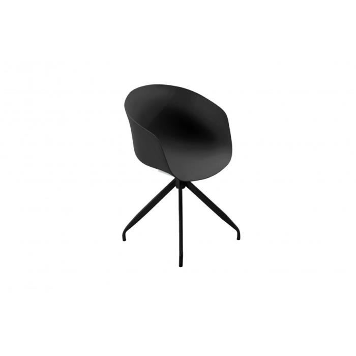 chaise pivotante - loungitude - bu8500 - contemporain - design - noir