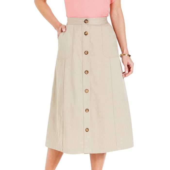 jupe avec des boutons devant