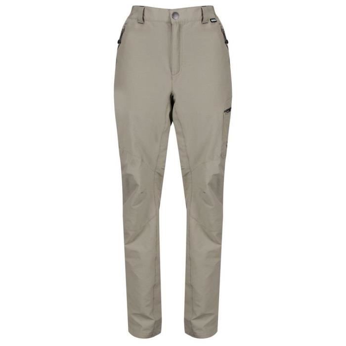 Pantalon Homme Regatta Highton Regular - Beige - Déperlance longue durée - Protection UV - Multipoches