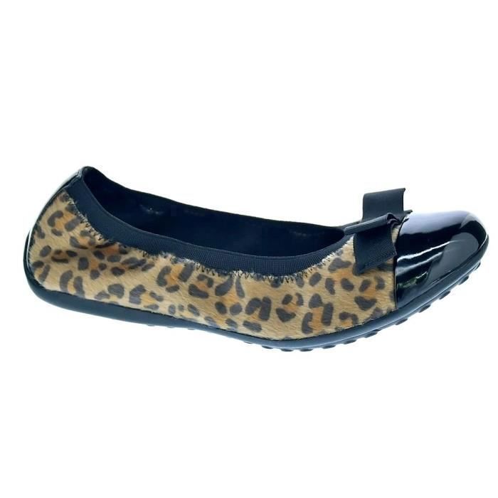 Ballerine Geox Piuma Fille Cuir Marron
