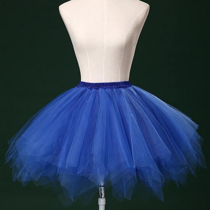 Yncc✬ Femmes Mesh Tulle Jupe Princesse ÉLastique Adulte Courte Tutu Danse Couleur Bonbon éLastique Parties FêTe Danse Adulte Costumes Mini Haute Taille
