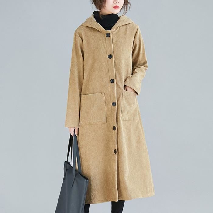 Trench velours cotelé femme new arrivals