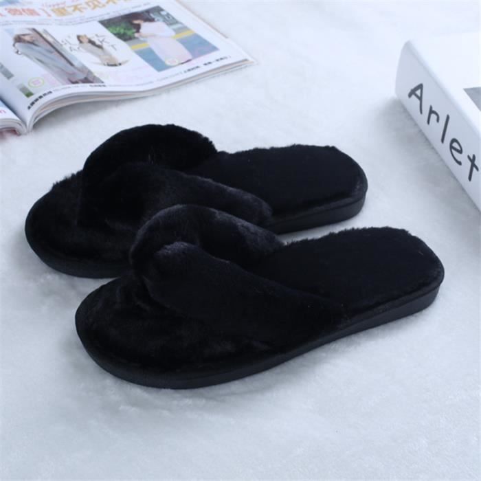 Tong clearance femme noir