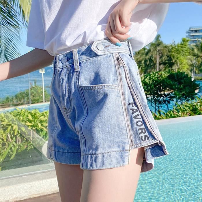 Short en jean femme grande taille on sale