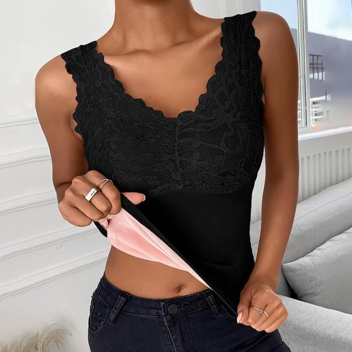 Brassiere Sous v tements thermiques pour femmes avec coussins de