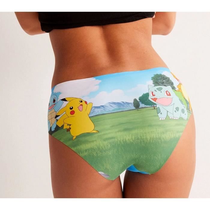 Shorty Pokemon Pikachu Bulbizarre Taille S UNDIZ Multicolore