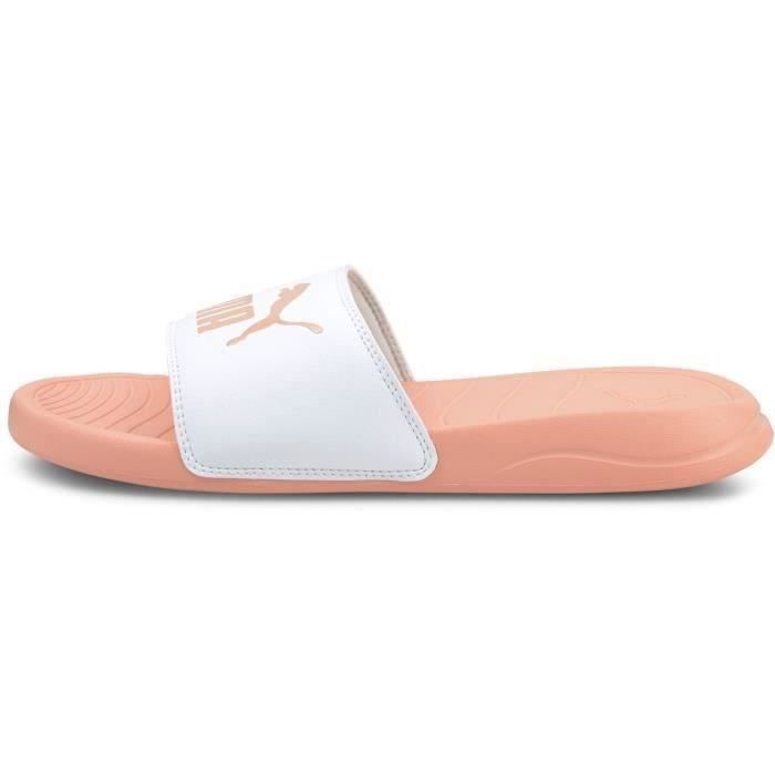 claquette puma fourrure rose