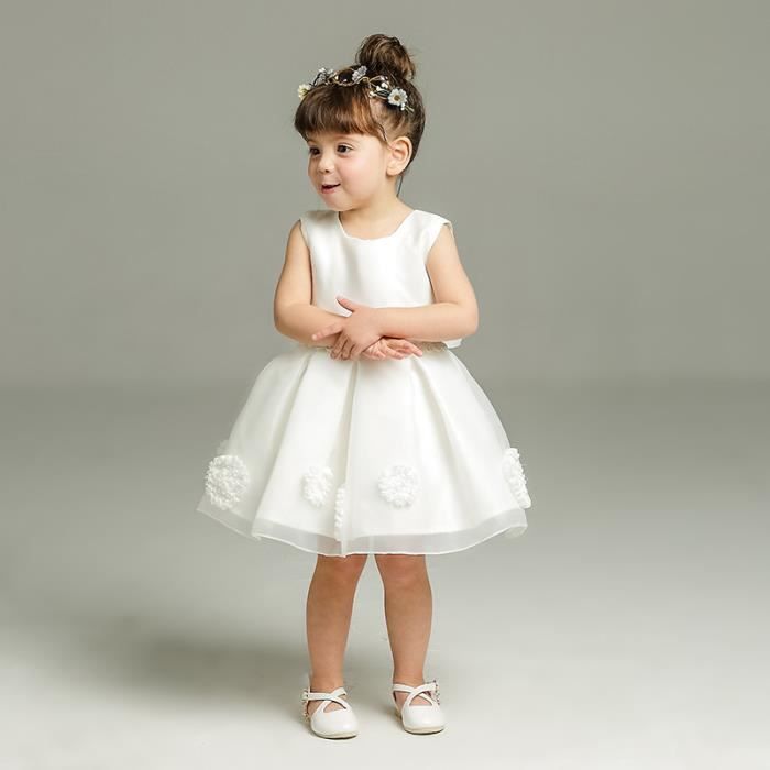 Robe de cérémonie bébé fille, robe mariage bébé | Collection Ezda TAILLE 12  Mois