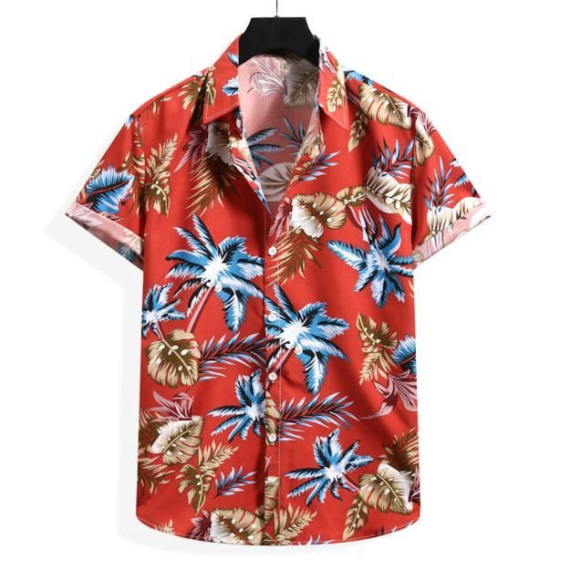 Chemise hawaïenne homme - Manches courtes - KD888-2