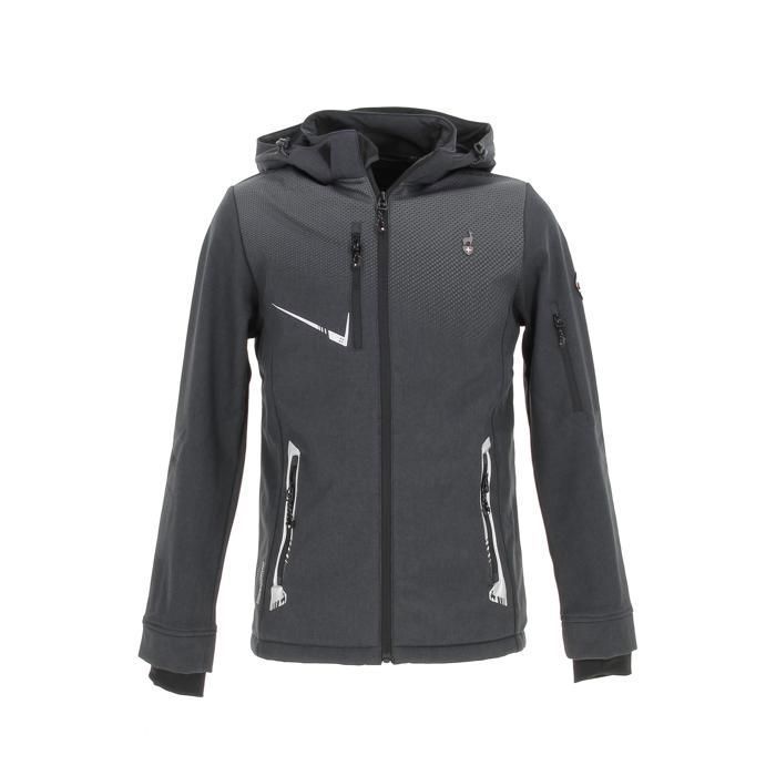 Vestes techniques Veste softshell h Aulp Gris anthracite foncé