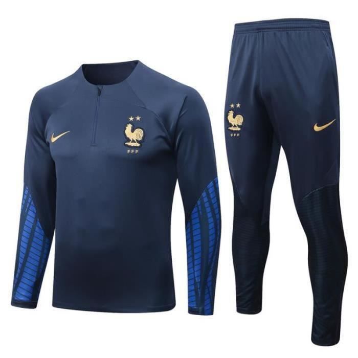 Jogging survêtement enfant - Football - Garçon - Bleu ciel - Manches