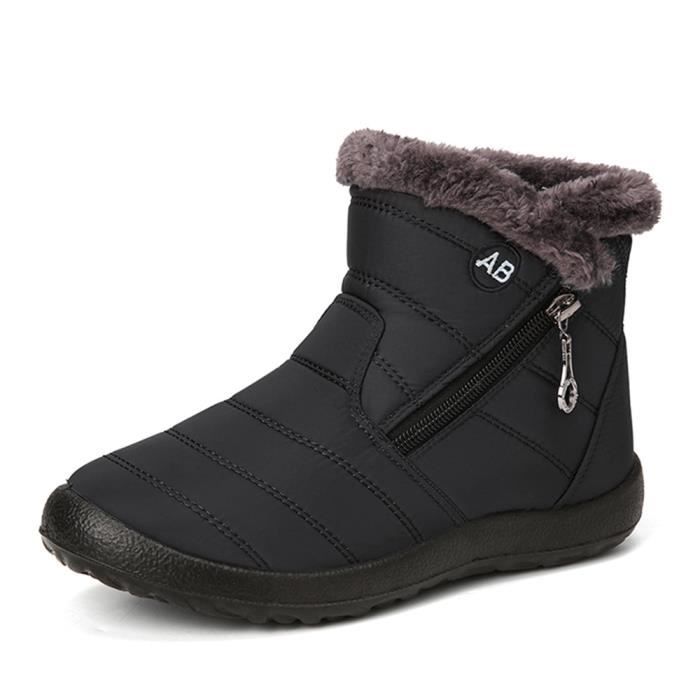 Bottes imperméables fourrées femme 2025