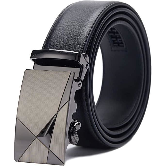 Ceinture - GYROOR - Modèle Automatique - Cuir Noir - 120CM - Pour Homme - Foto 2