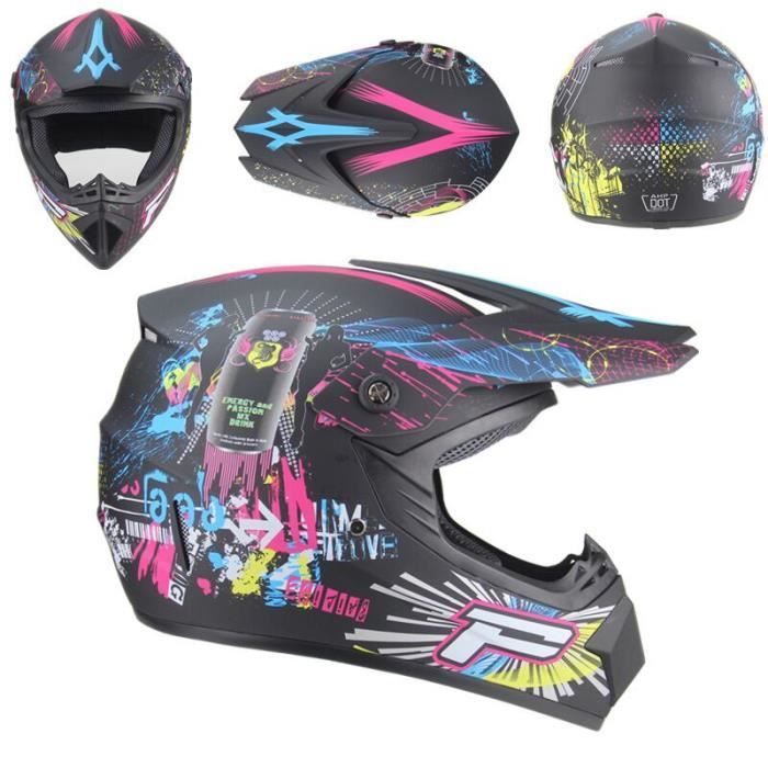 Casque de moto professionnel tout-terrain pour enfants,casque de vélo