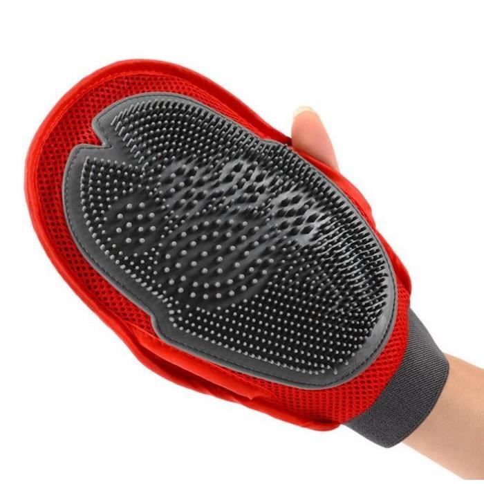Gants De Toilettage Pour Chat Et Chien - 2 Pièces - Double Face Magnétique - Anti-poils, Lavables - Taille 24x16 Cm