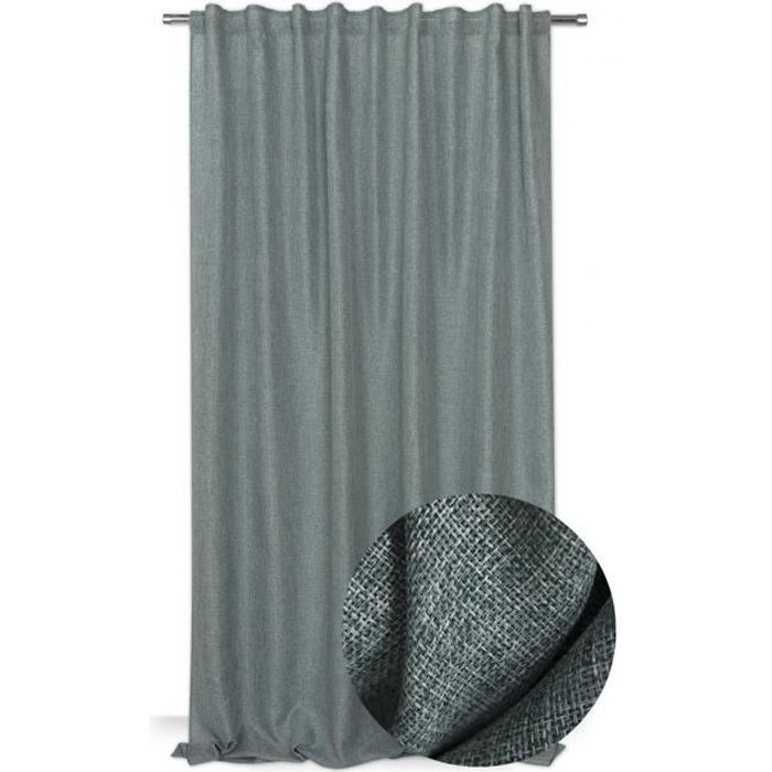 Longeur x Hauteur Topfinel Lot de 2 Rideaux Voilage Blanc /à Galon Fronceur en Effet Lin Voilage Semi-Transparent D/écor Salon Moderne Chambre Voilages Cuisine 140x180 cm
