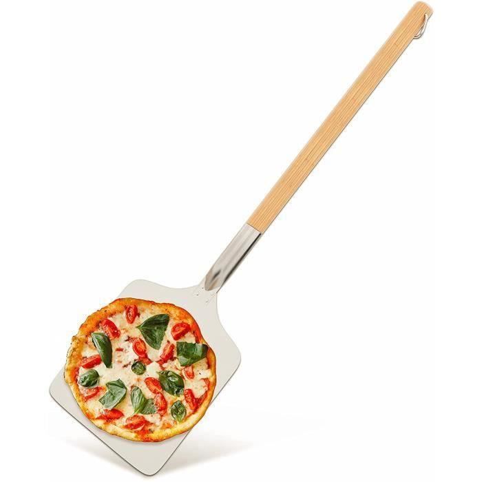 Planche à Pizza En Bambou Relaxdays - 30 Cm - Plateau Réversible Pour Fromages Et Fruits