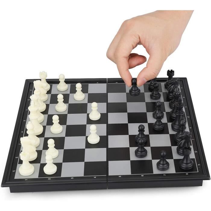 Jeu D'échecs Magnétique Voyage - Échiquier Pliable 25cm Pièces Aimantées Enfants Adultes