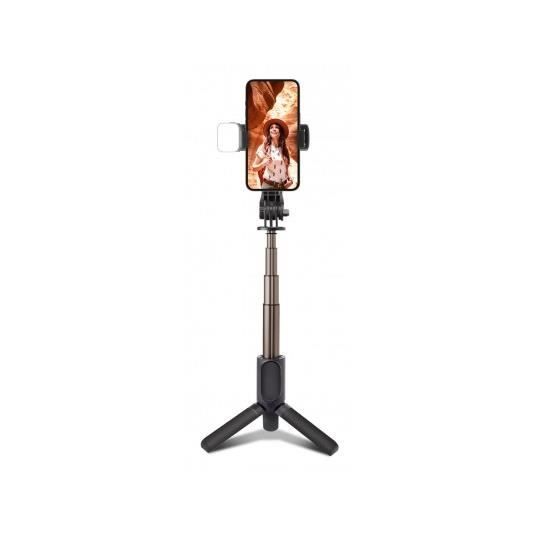 SBS Perche à selfie Perche à selfie avec trépied et LED intégrés