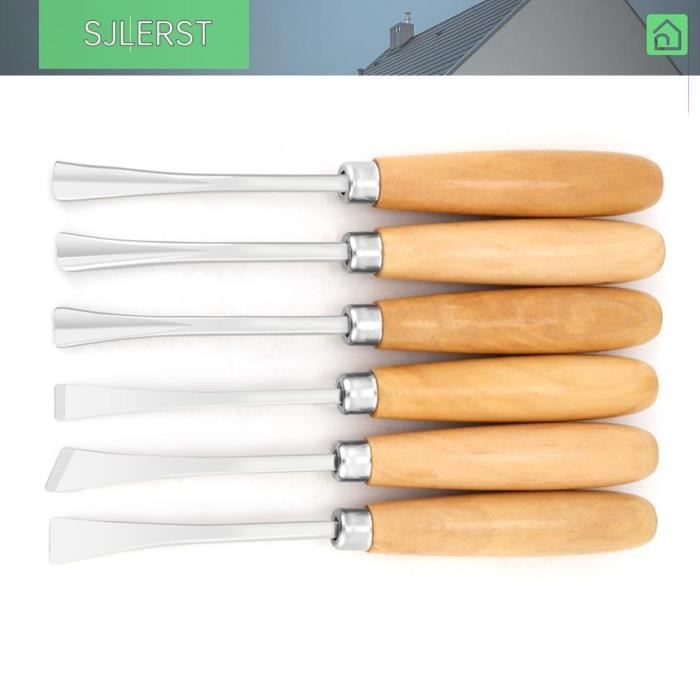 Lot De 12 Ciseaux De Sculpture Sur Bois, Ensemble D'outils De