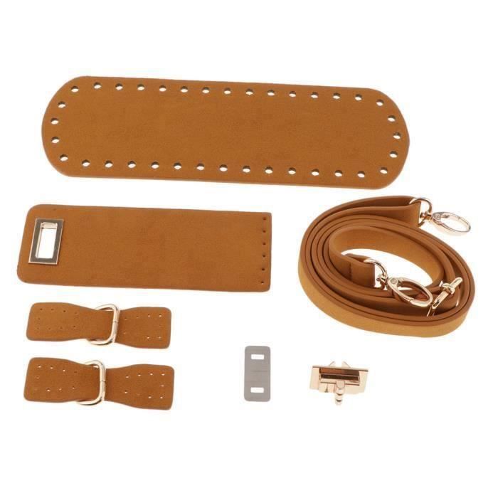 WADORN Kit DIY Sac à Bandoulière En Cuir PU - Matériel Couture Sac à Main 23.8×18.2cm